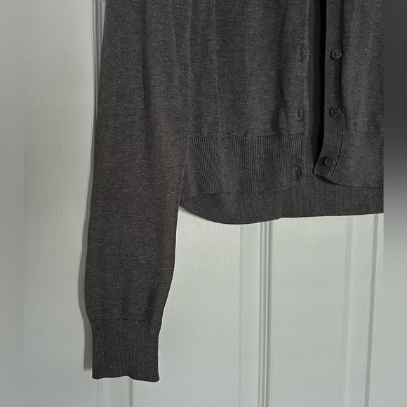 H&M Fine Knit Grey Button-Up Cardigan - Picture 3 of 6